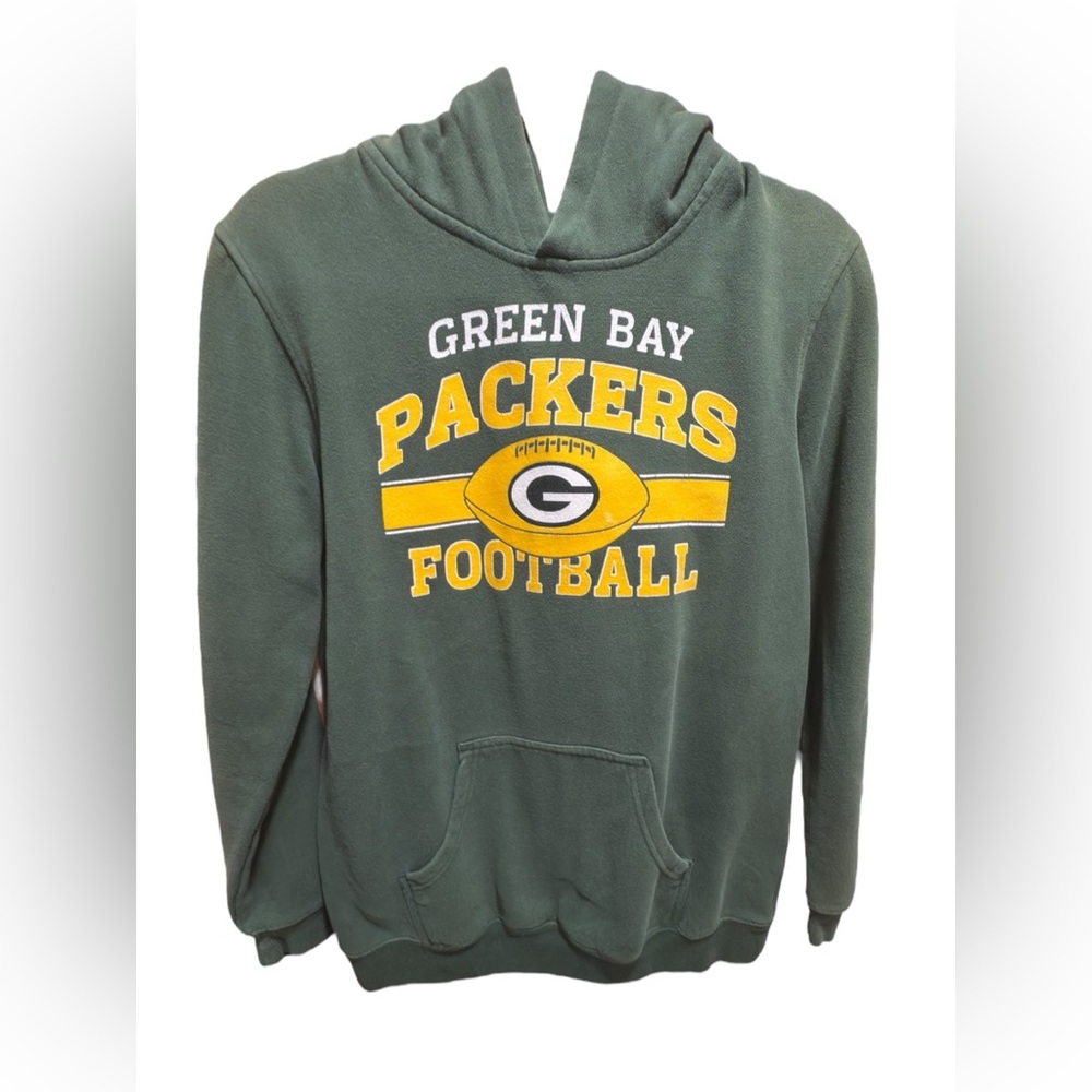 Women’s Large OuterStuff Green Bay Packers Hoodie Sweatshirt Green Gold